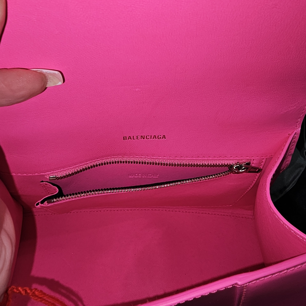 Balenciaga Hourglass XS 2 Way Hand Shoulder Bag Barbie Pink - Picture 2 of 10